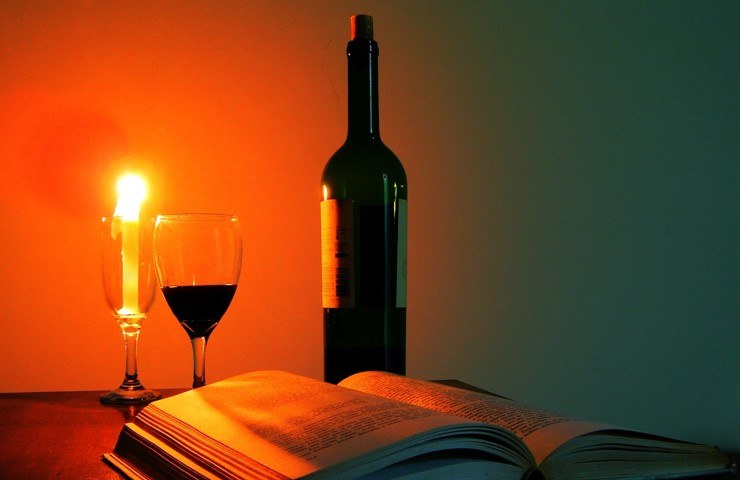 Vino con libro