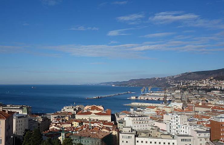 Panoramica Golfo di Trieste dal Castello di San Giusto
