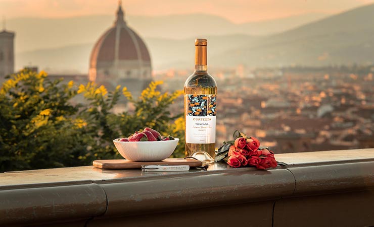 vino con firenze sullo sfondo