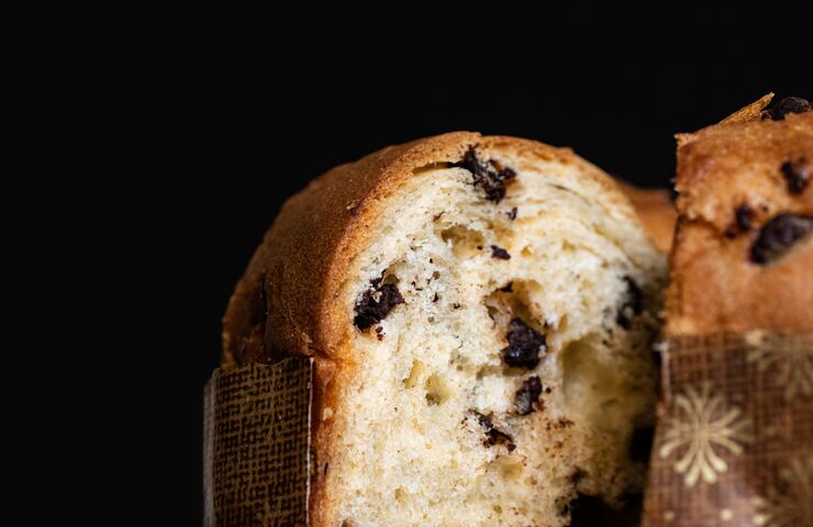 Panettone con gocce di cioccolato