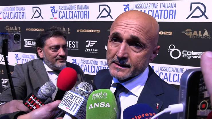 Luciano Spalletti intervistato agli Oscar del Calcio italiano