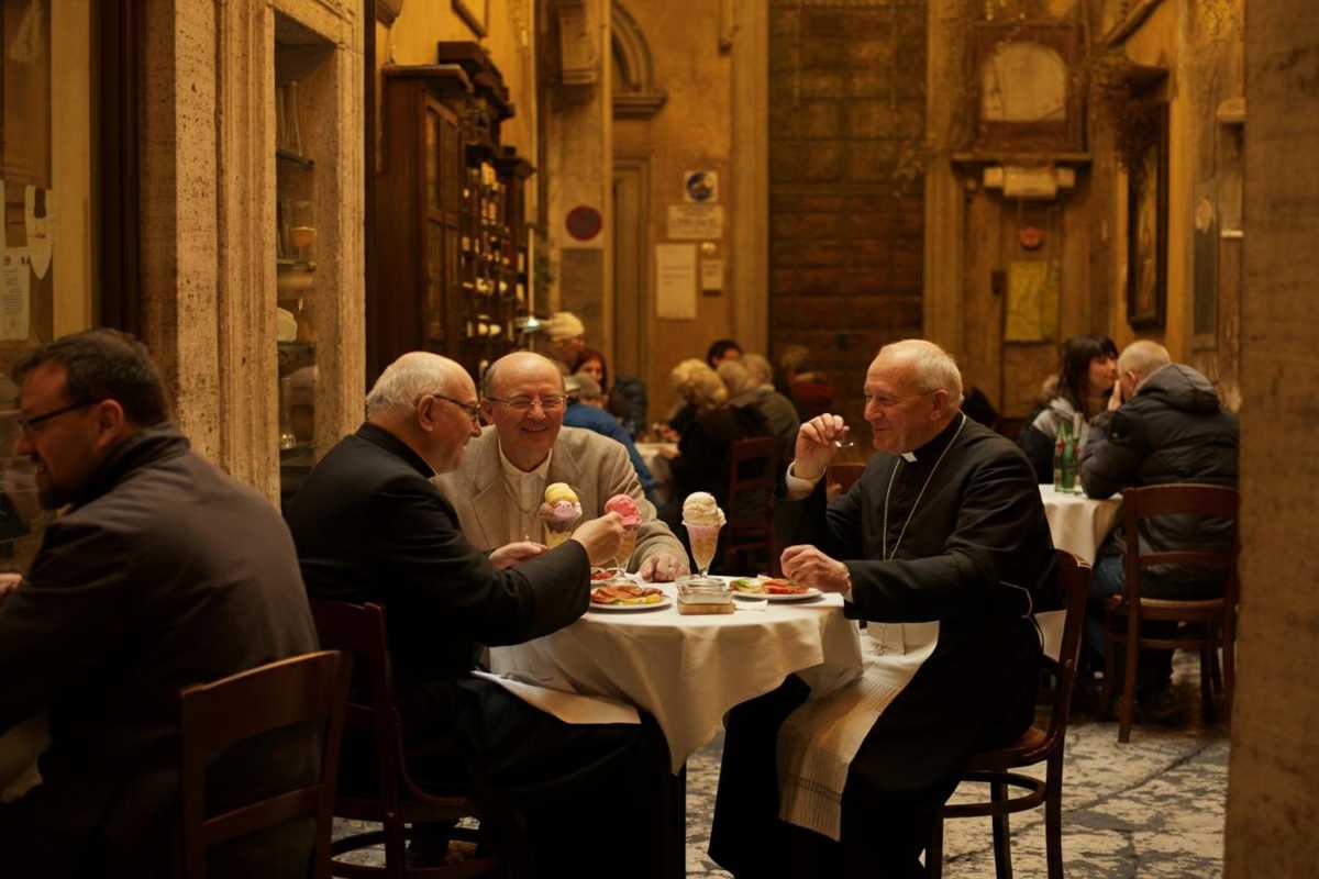 I segreti gastronomici dei cardinali a Roma: panini, carciofi e gelati nel conclave