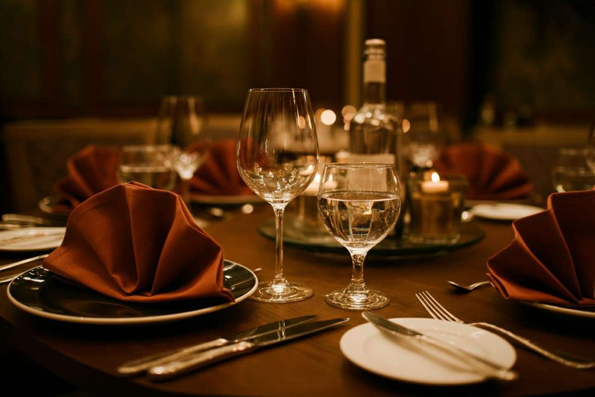 Il posizionamento perfetto dei bicchieri da vino a tavola: ecco come fare