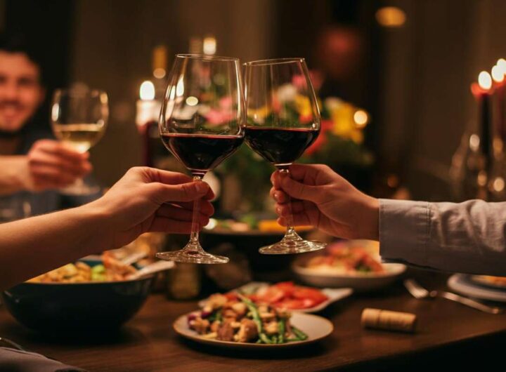 Il momento perfetto per alzare i calici a tavola