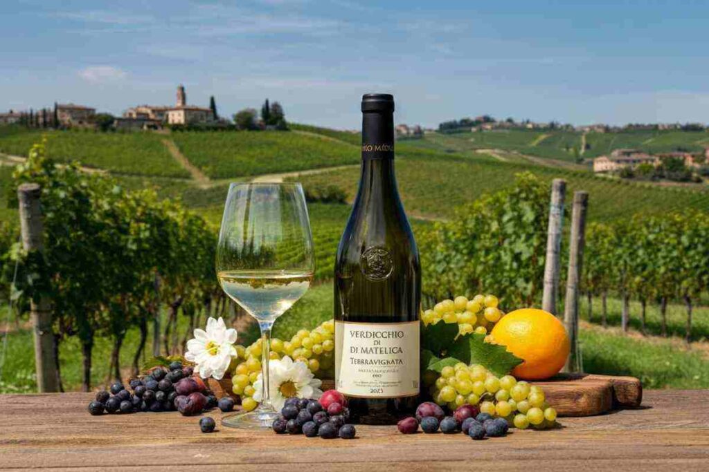 Una bottiglia di Verdicchio di Matelica