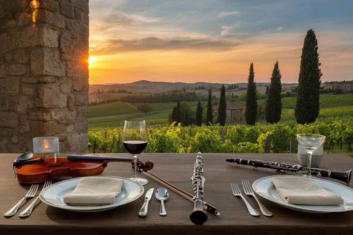 Melodie incantevoli e sapori unici: un viaggio musicale tra le vigne della Val d’Orcia