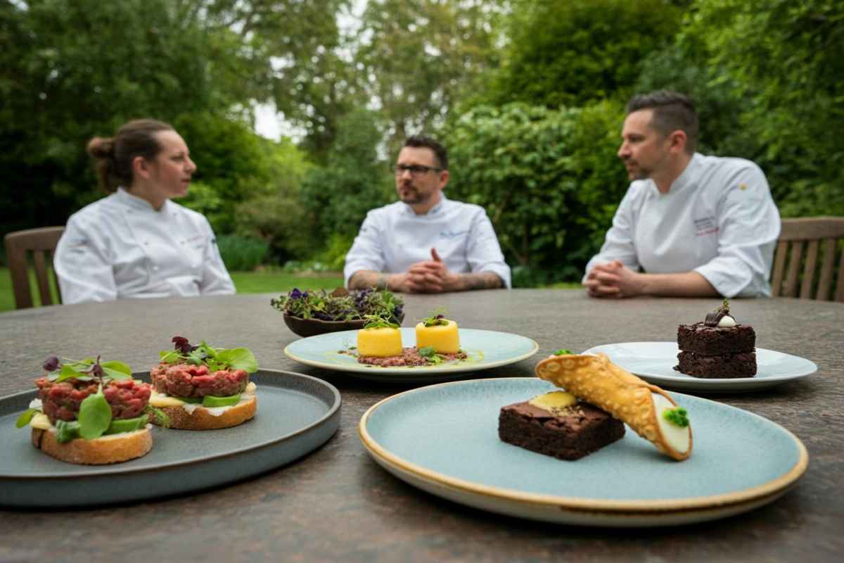 Un incontro gourmet: Eleonora Riso, Anna Zhang e Andrea Mainardi a confronto attorno a un tavolo