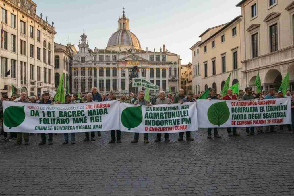 Coldiretti in piazza: l'Europa volta le spalle ai contadini italiani