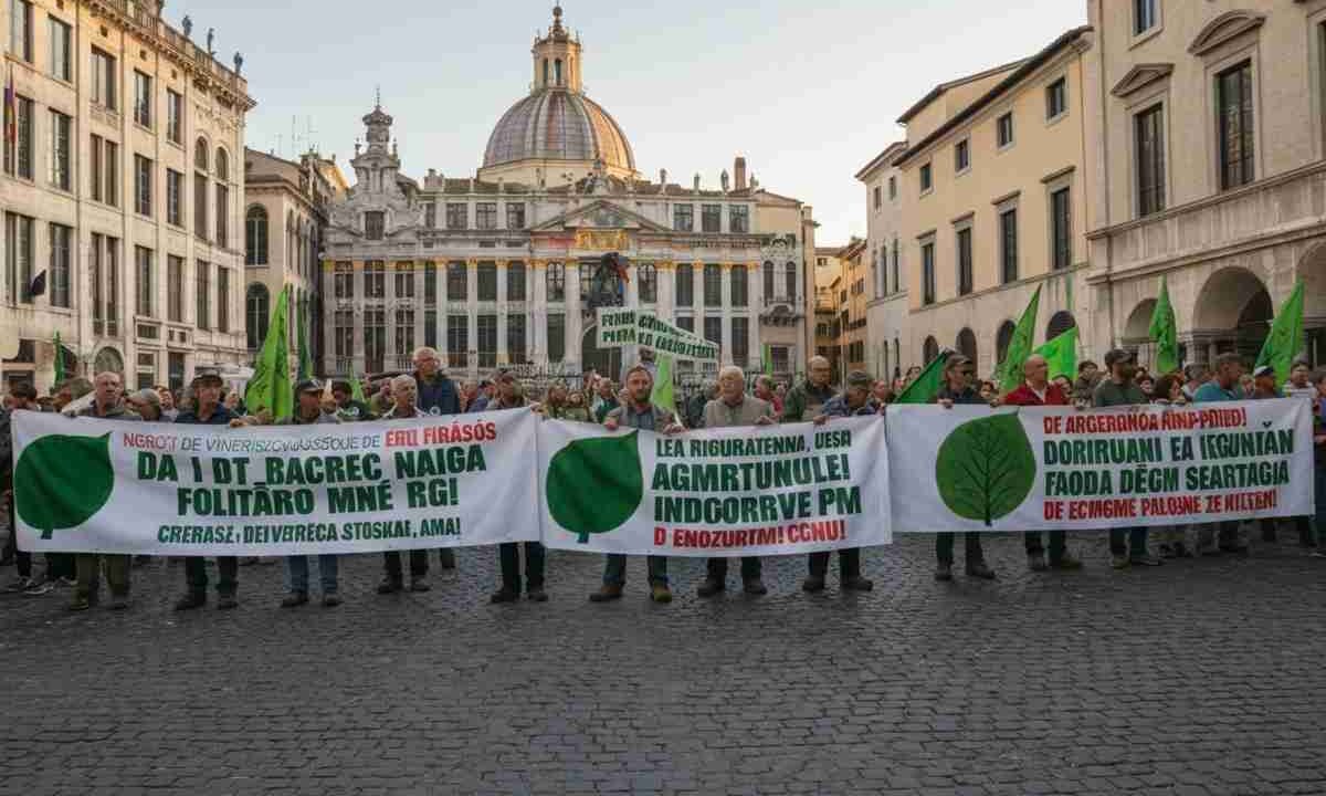 Coldiretti in piazza: l'Europa volta le spalle ai contadini italiani