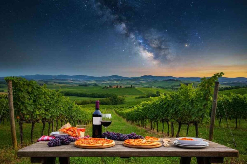 Scoprire l’enoturismo estivo: vino e cibo sotto le stelle