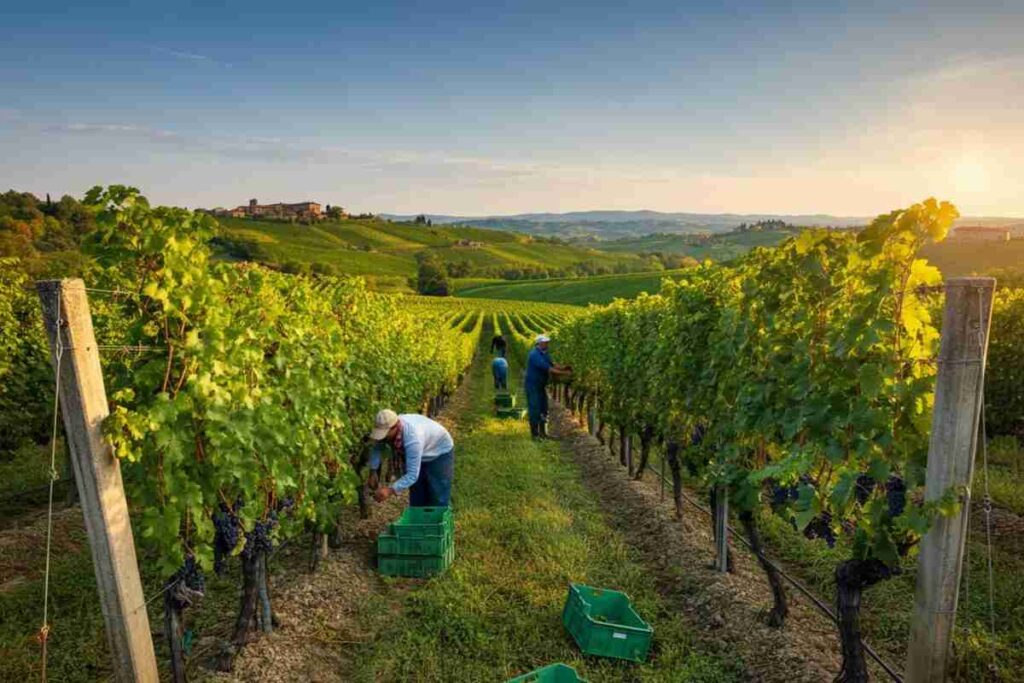 Vendemmia 2024 in Italia: 43,9 milioni di ettolitri e le aspettative per il 2025