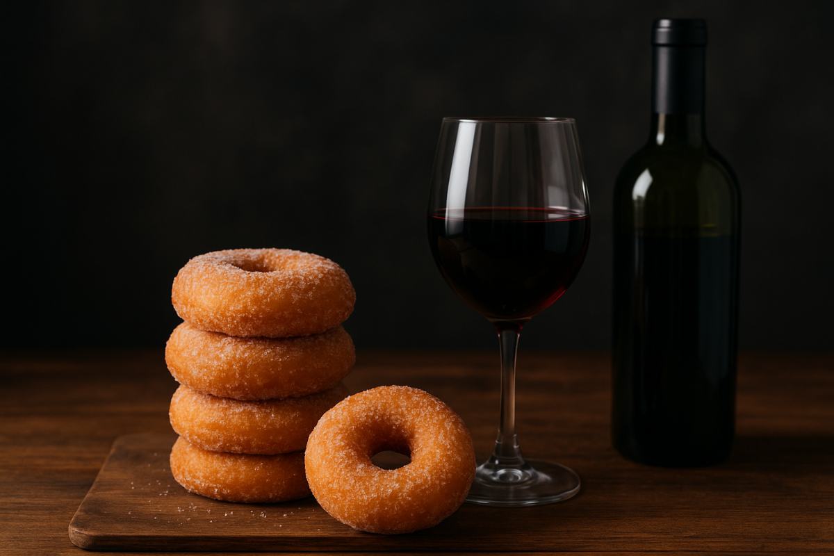Ciambella al vino rosso.