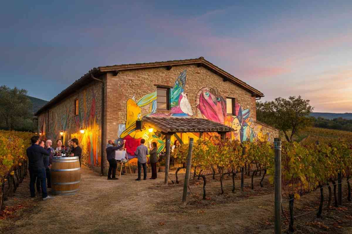 Scopri la magia della street art e del vino alla cantina Di Filippo