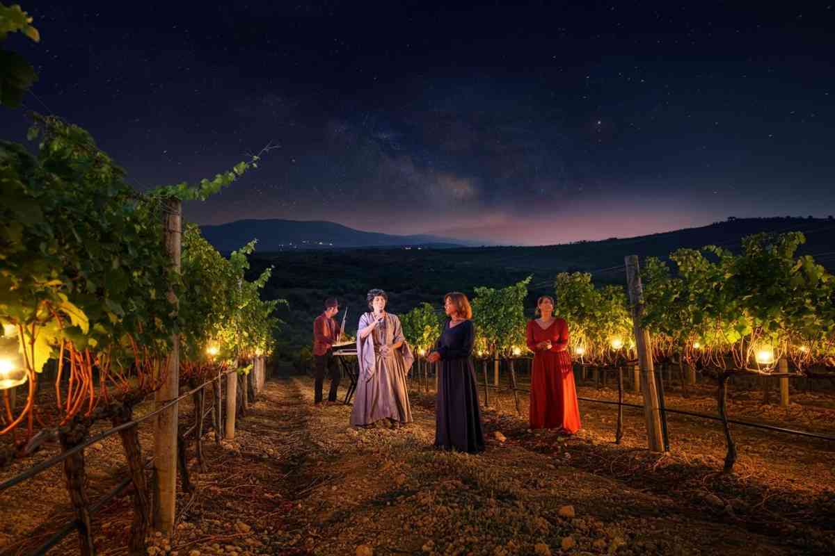 La magia della vendemmia notturna a Donnafugata con le orchestre invisibili