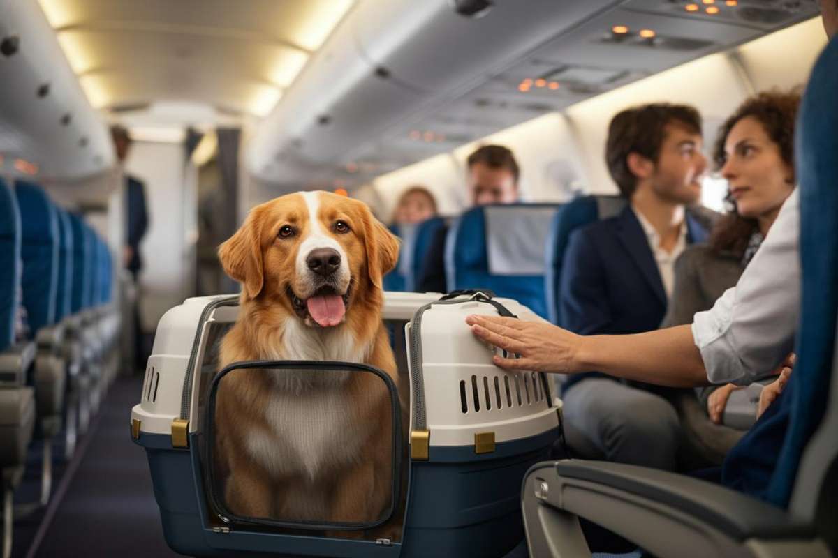 Nuove regole per viaggiare con cani di taglia grande in aereo: cosa sapere dal 23 settembre