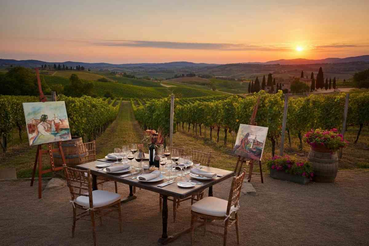 Rosso Divino: un'esperienza unica tra vino, arte e alta cucina in Toscana