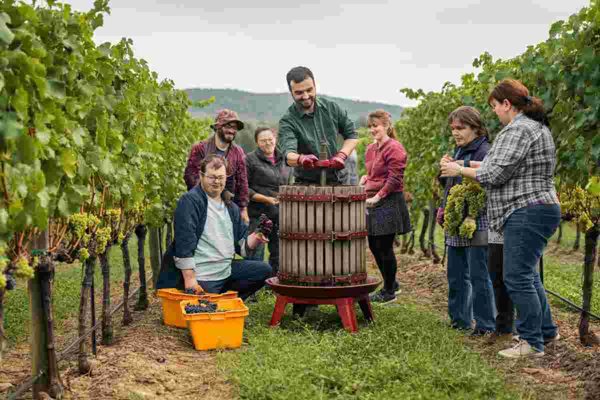 La vendemmia solidale di Cecchetto: un evento che unisce i ragazzi dell'Associazione Italiana Persone Down