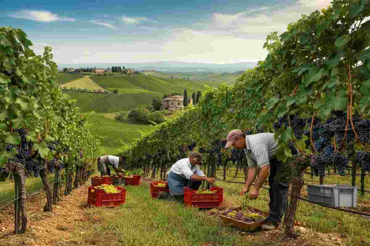 Vendemmia 2025: 36 milioni di ettolitri di vino in giacenza, un anno da ricordare per l'Italia